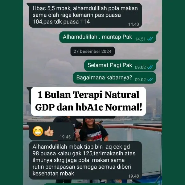 Bukti Chat WA Pasien Sembuh